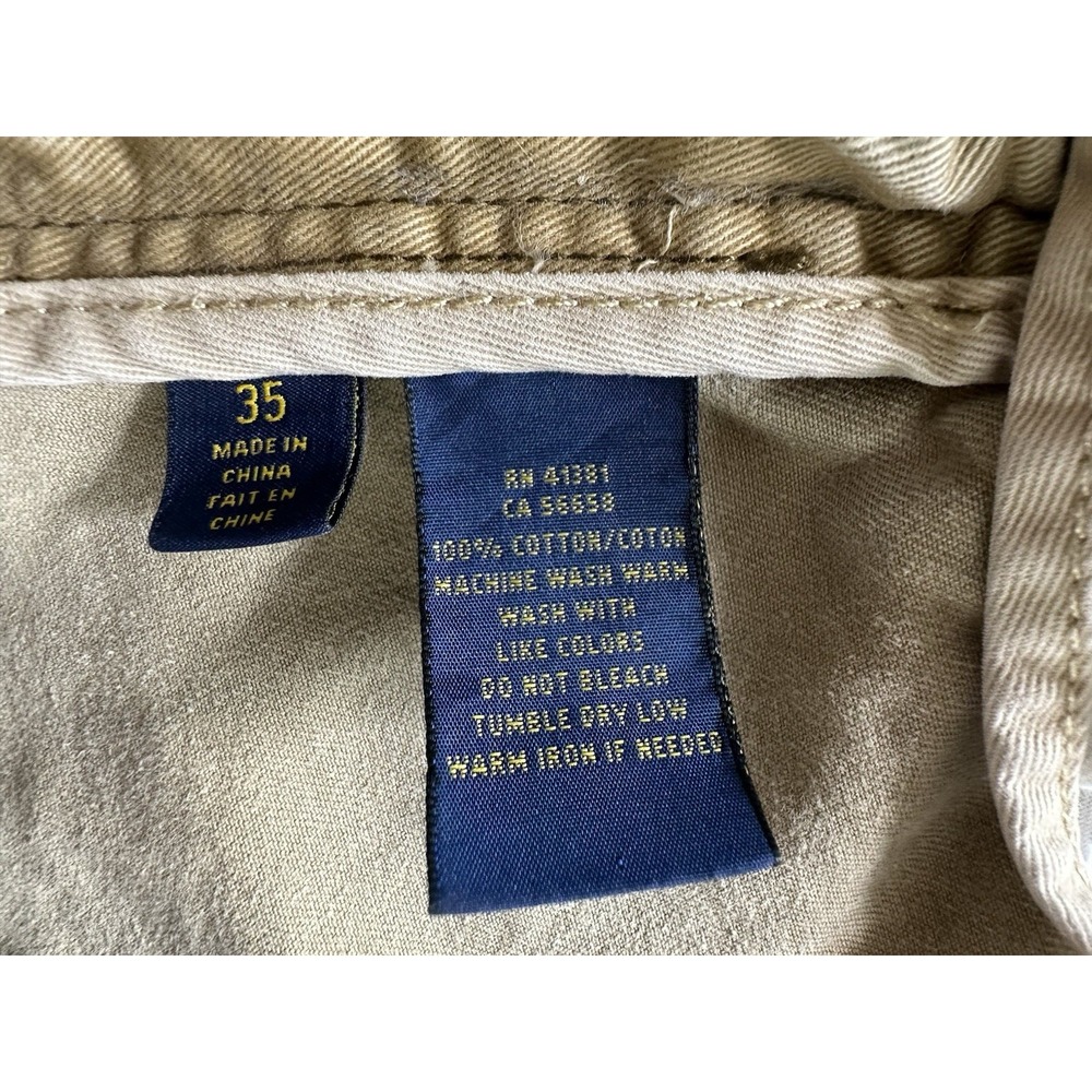 ralph lauren Vintage gellar cargo Men Summer Short Size 35 Khaki - Picture 5 of 8